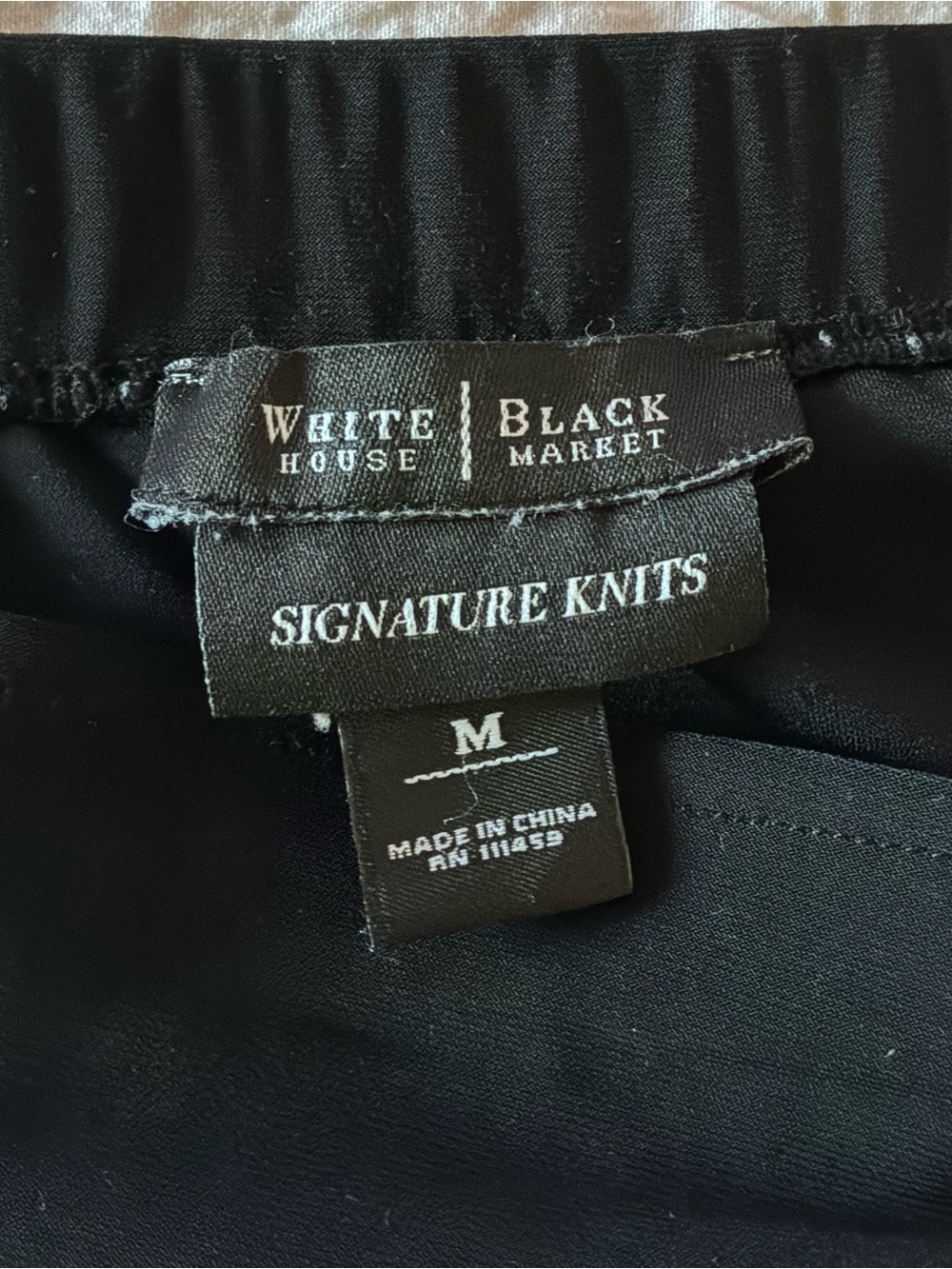 White House Black Market Black Ruffle Wrap-Detail Midi Skirt - Picture 2 of 8